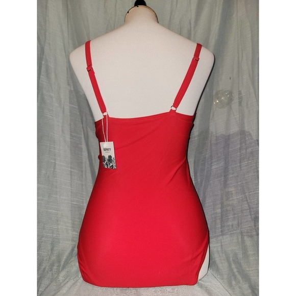 Red one piece Swimsuit small - Picture 2 of 2
